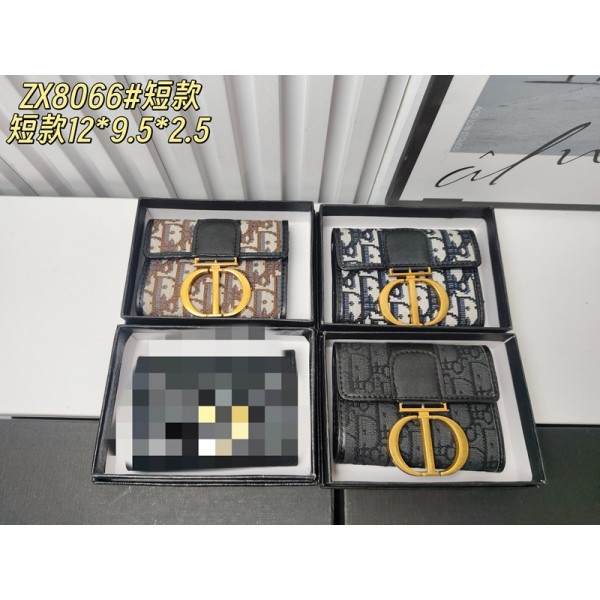 Dior ディオールブランド財布 レディース 人気 3つ折り財布 軽量 コンパクト 小さい 折りたたみ財布 小銭入れ カード入れ スキミング防止 かわいい シンプル おしゃれ プレゼント 女性 ウォレット