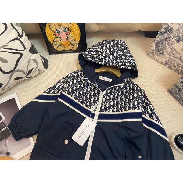Dior ディオールブランドキッズマウンテンパーカー ジュニア 子供ウインドブレーカー 春秋ジャケット 子供コート 上着 子供服 おしゃれ ファッション 高品質 90¬160cm