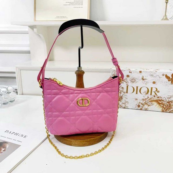 Dior ディオールブランドショルダーバッグ 女性 肩掛けバッグ ブランドレディースチェーンバッグ カジュアル ブランドミニバッグ コーデ