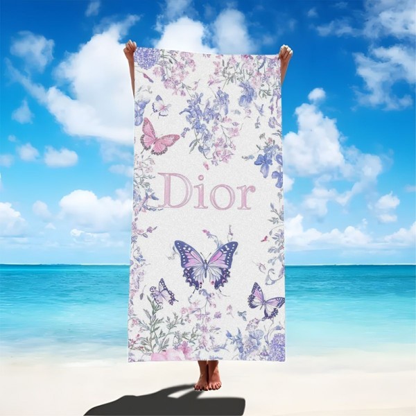 Dior ディオールビーチタオル 激安 ハイブランド多用途タオルハイブランドスポーツタオル ギフト速乾タオルブランド 人気 女性