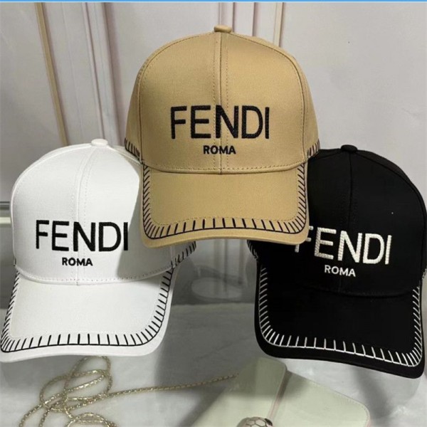 フェンディブランド野球帽 レディースメンズ ハット FENDI シンプル 日焼け止め キャップ 帽子 カップル 小顔効果 ハット ハンチング