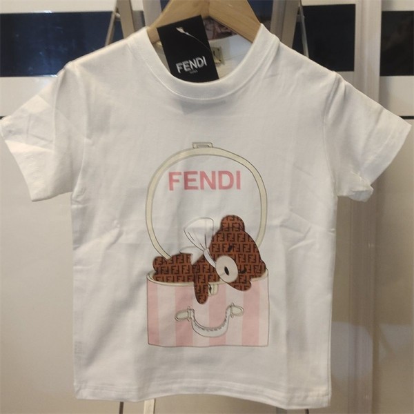 ブランドtシャツフェンディかわいい 半袖 tシャツ レディースメンズ 春夏 tシャツ コットン 吸汗 快適 tシャツ カップルオススメ