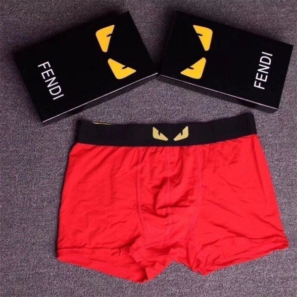 FENDI フェンディ ブランド 男性 四角ボクサー ショーツ 下着 セット 潮流コットンインナーパンツファッションボクサーブリー メンズ M - 2XL