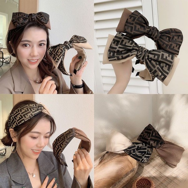 Fendi フェンディ ブランド ヘアバンド レディースカチューシャ リボン かわいい ハイブランドヘアアクセサリー 存在感抜群 かわいい ヘア飾り ハイブランド