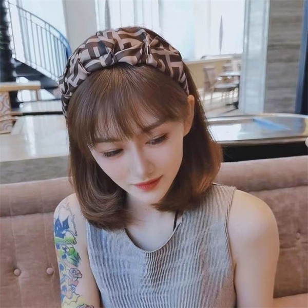 Fendi フェンディブランド可愛い蝶結びヘアバンドブランドリボンヘアゴム女性ブランドバナナクリップ髪アレンジかわいいヘアピンハイブランド