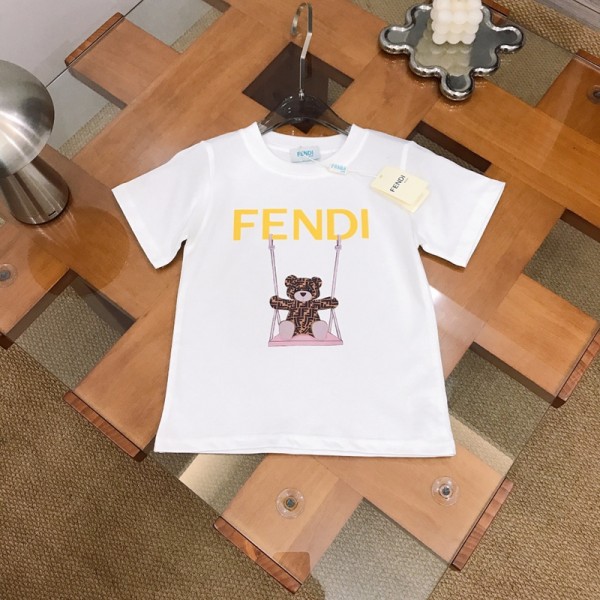 Fendi フェンディブランドペアルック tシャツ 親子 夏服 トップス コーデ 夏 半袖 親子 T-shirt 家族 お揃い tシャツ 90-160cm 男の子 女の子 キッズ tシャツ 子ども服 s¬3xl 出産祝い 記念日 プレゼント 可愛い スイカ