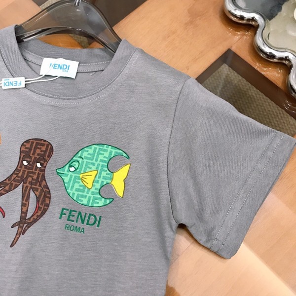 Fendi フェンディハイブランドペアルック tシャツ 夏 レディース ワンピース 可愛い お揃いtシャツ メンズ Ｔシャツ ペアルック カップル お揃い 服 ペアtシャツ 半袖 綿 シンプル