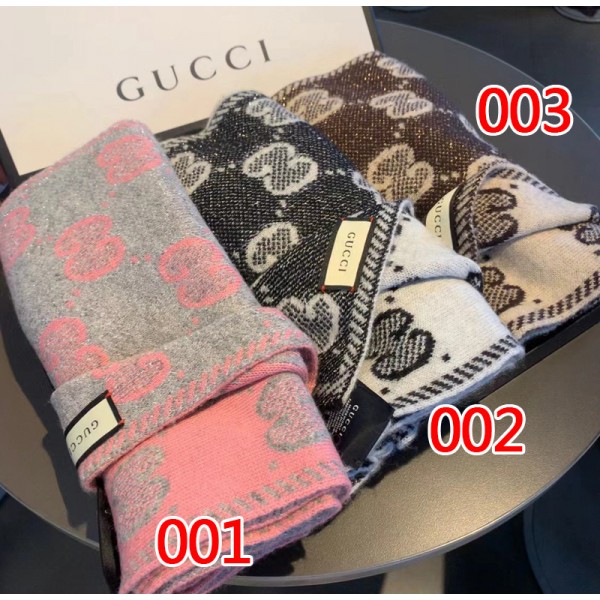 グッチハイブランドマフラー おしゃれ ふんわり大判ストール やわらか ソフト 肌触りがよい ショール Gucci 秋冬定番 保温 人気 アイテム 女