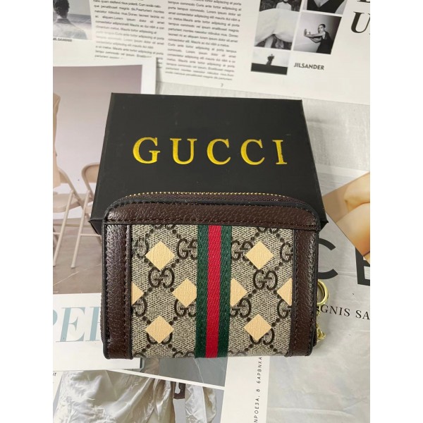 グッチブランド 財布 Gucci定番プリント 長財布 ジッパータイプ レディースメンズ人気 ウォレット 大容量 長さサイフ カード 小銭いれ 財布