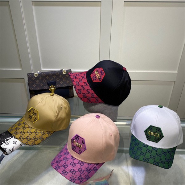 グッチハイブランド 野球帽キャップ ファッション高品質カジュアル ハンチング帽 GUCCI 刺繍ロゴ付き 男女兼用 日焼け止めハット帽子 大小調節可能 キャップ　