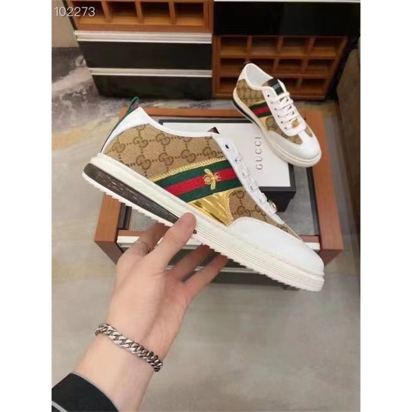 グッチブランド スニーカー シューズ メンズ ファッション高品質 GUCCI スニーカー 滑り止め 履き心地がよい シューズ靴 サイズ 24-27