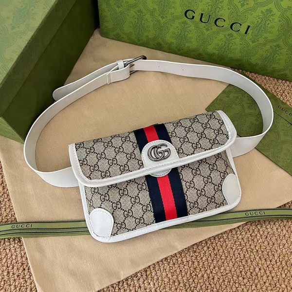 グッチブランドボディーバッグ Gucci定番プリントロゴ斜め掛けカバー ウェストポーチ 多機能 防水 スポーツバッグ 斜めがけカバン 自転車 旅行 通勤