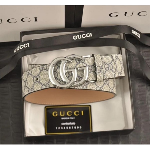 グッチベルト ハイブランドGucciメンズレディース カジュアルベルト 定番 GGバックル ベルト おおきいサイズ ⾧さ調節可能 スーツベルト ⾧さ105cm～125cm ギフト