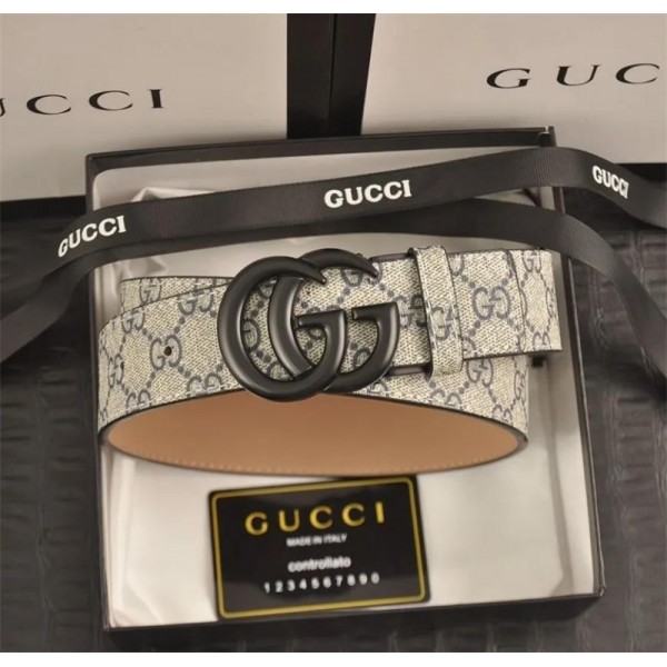 グッチベルト ハイブランドGucciメンズレディース カジュアルベルト 定番 GGバックル ベルト おおきいサイズ ⾧さ調節可能 スーツベルト ⾧さ105cm～125cm ギフト