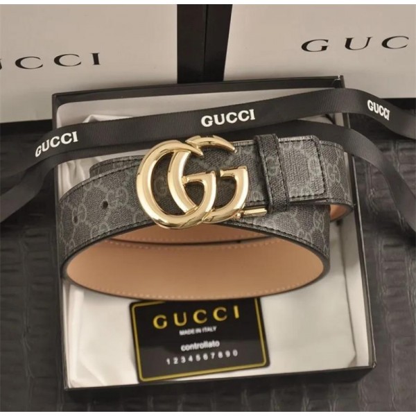 グッチベルト ハイブランドGucciメンズレディース カジュアルベルト 定番 GGバックル ベルト おおきいサイズ ⾧さ調節可能 スーツベルト ⾧さ105cm～125cm ギフト