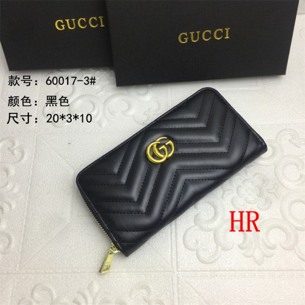 グッチブランド長財布 Gucci ファッションファスナーデザイン サイフ ブラック GG金具ロゴ カード小銭入れ 手持ちバッグ ウォレット