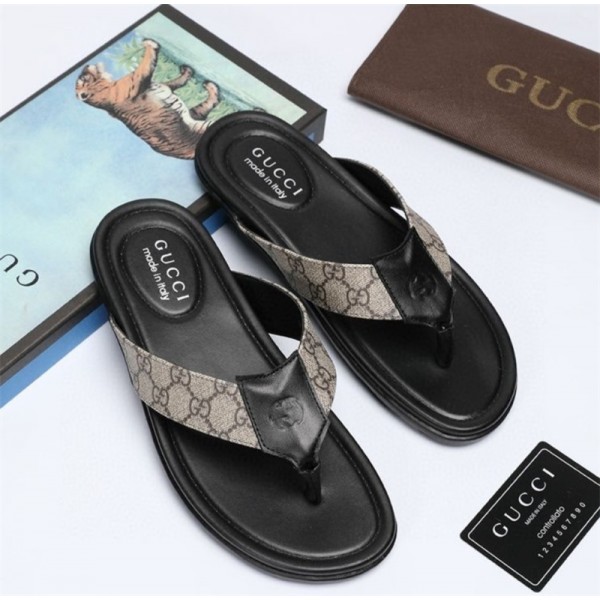 グッチブランドスリッパ 夏用 メンズ ファッション ビーチサンダル Gucci クラシックロゴ 滑り止め 履き心地がよい カジュアル 室内外スリッパ シューズ 