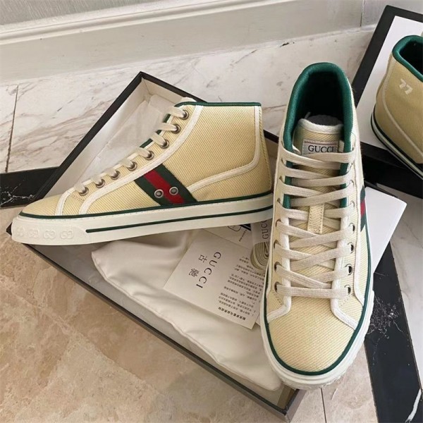 グッチブランドスニーカーGUCCI レディースメンズ 靴 シューズ カジュアル スニーカー 春秋 オシャレ 高品質 ハイカットスニーカー 22-27cm