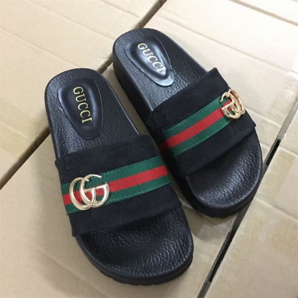 グッチスリッパ ハイブランド Gucci 夏 履き心地がよい スリッパ 男女兼用人気 快適 スリッパ 滑り止め ビーチスリッパ