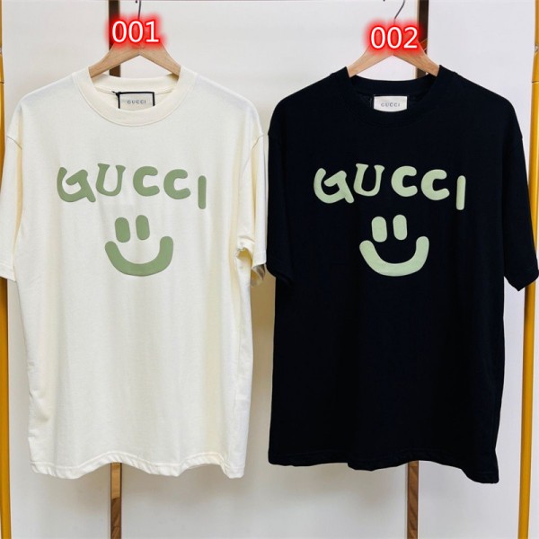 ブランドGucci グッチ半袖tシャツハイブランドtシャツ偽物レディースメンズブランドtシャツゆっとりおしゃれかわいい笑顔癒しオーバーサイズ20代 30代40代tシャツ 激安パロディ