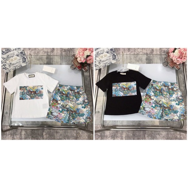 Gucci グッチブランド子供服 ｔシャツ パンツ ２点セット 夏 tシャツ高品質韓国 パチモン tシャツ20代 30代40代tシャツ 激安パロディtシャツ ユニセック ブランド