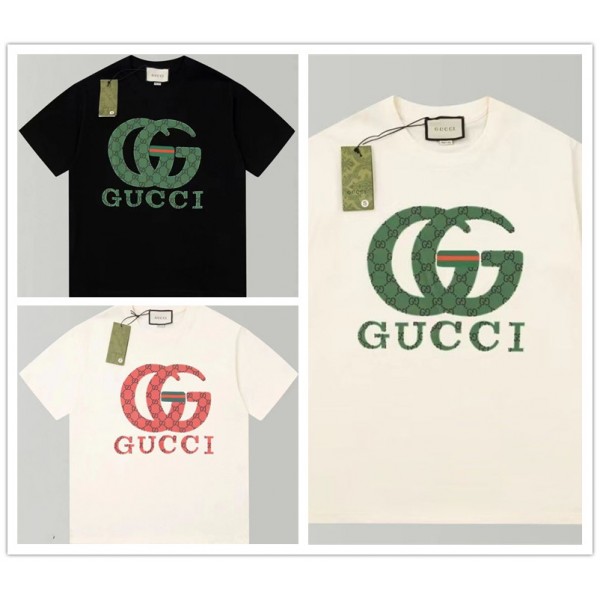 Gucci グッチハイブランドtシャツ偽物レディースメンズハイブランド半袖tシャツ男女兼用20代 30代40代tシャツ 激安パロディ大人の上質Tシャツ