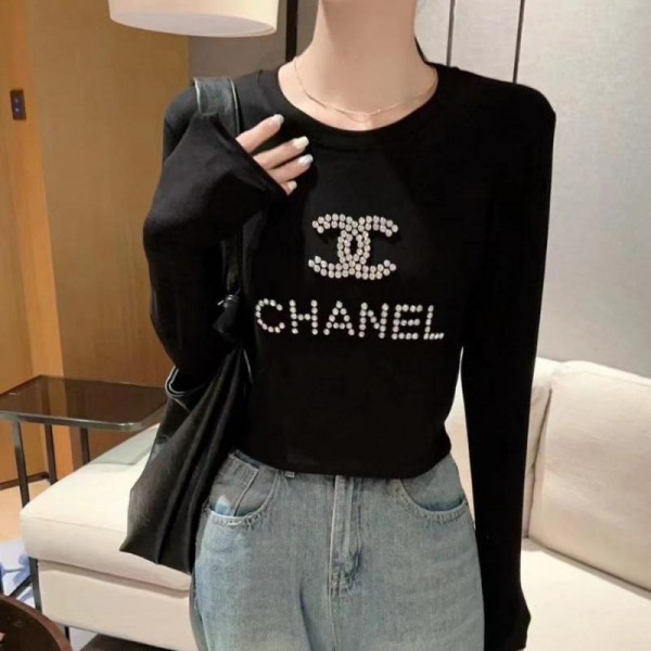 Chanel シャネル Gucci グッチ 夏tシャツ長袖ブランドかわいいブランドtシャツ上着カジュアル韓国 パチモン tシャツブランド 服 コピー 激安屋
