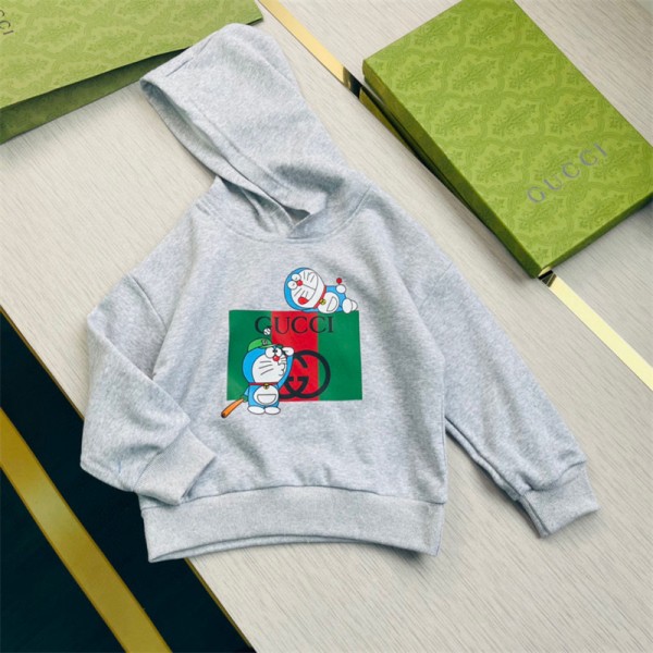 グッチ GUCCI 子供服 コート冬 裏起毛 フード付き 上着 運動風 カジュアル 人気