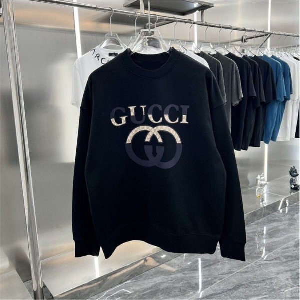 Gucci グッチ スウェットハイブランド秋冬ブランドトレーナー裏起毛オーバーサイズパーカーブランド トレーナースウェットパーカー