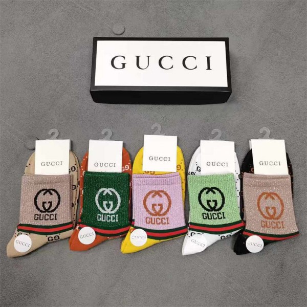 Gucci グッチコットン 靴下 メンズ 通気性浅口ソックス 女の子好き 韓国上質な コットン ソックス くつしたブランドソックス 男女兼用 ファッション