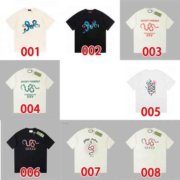 Gucci グッチtシャツ ハイブランド夏 tシャツ オーバーサイズ 夏tシャツ ブランド かわいい Tシャツ カットソーペアカップル M - 5XL