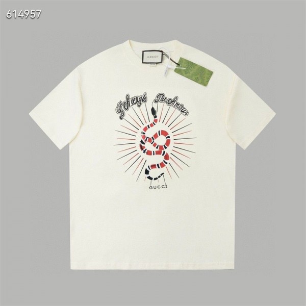 Gucci グッチtシャツ ハイブランド夏 tシャツ オーバーサイズ 夏tシャツ ブランド かわいい Tシャツ カットソーペアカップル M - 5XL