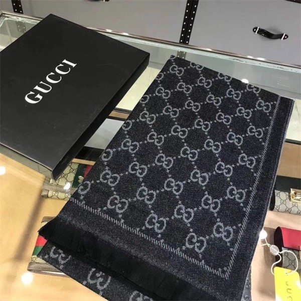 Gucci グッチメンズ 大判ショール 暖かいブランドパロディ ストール 激安春秋 スカーフ ファッション 使い心地よいレディース向け高品質ケープ 防寒マフラー