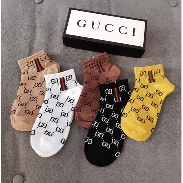 Gucci グッチハイブランド ソックス 綿製レディース向け 靴下 かわいいブランド ストッキング 大人気ブランドミドルソックス 高品質