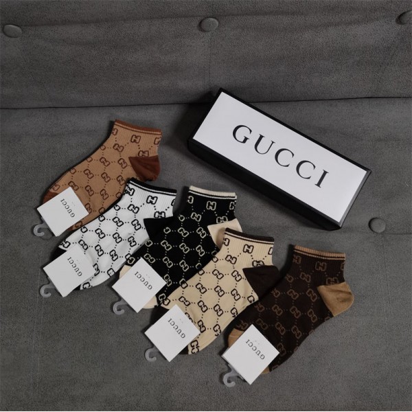 Gucci グッチハイブランド ソックス 綿製レディース向け 靴下 かわいいブランド ストッキング 大人気ブランドミドルソックス 高品質
