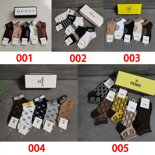 Gucci グッチハイブランド ソックス 綿製ブランド ストッキング 大人気コットン 靴下 メンズ 通気性ブランドソックス 男女兼用 ファッション