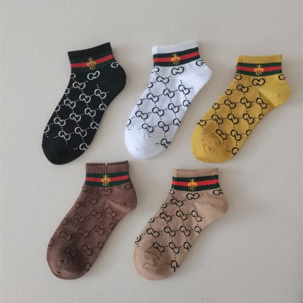Gucci グッチハイブランド ソックス 綿製ブランド ストッキング 大人気上質な コットン ソックス くつしたブランドソックス 男女兼用 ファッション