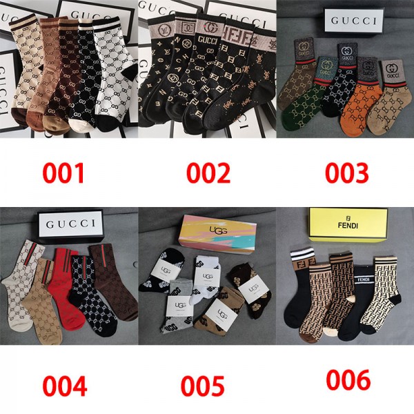 Gucci グッチハイブランド ソックス 綿製ブランド ストッキング 大人気ブランドミドルソックス 高品質浅口ソックス 女の子好き 韓国