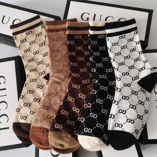 Gucci グッチハイブランド ソックス 綿製ブランド ストッキング 大人気ブランドミドルソックス 高品質浅口ソックス 女の子好き 韓国