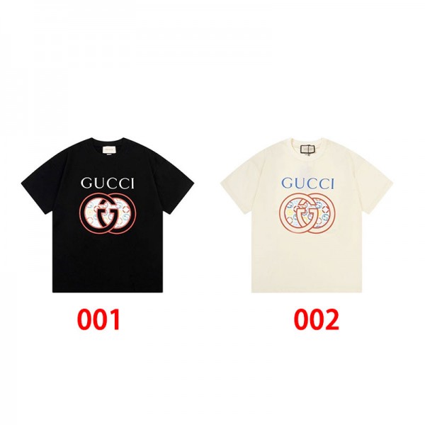 Gucci グッチ ブランド 半袖tシャツ ハイブランドtシャツ 偽物 レディース メンズ 夏tシャツ ブランド かわいい ハイブランド 半袖tシャツ 男女兼用 S - 4XL