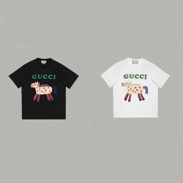 Gucci グッチtシャツハイブランド夏ブランドtシャツ高品質韓国 パチモン tシャツ上着 M - 3XL ユニセック ブランド