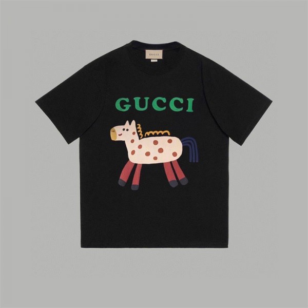 Gucci グッチtシャツハイブランド夏ブランドtシャツ高品質韓国 パチモン tシャツ上着 M - 3XL ユニセック ブランド