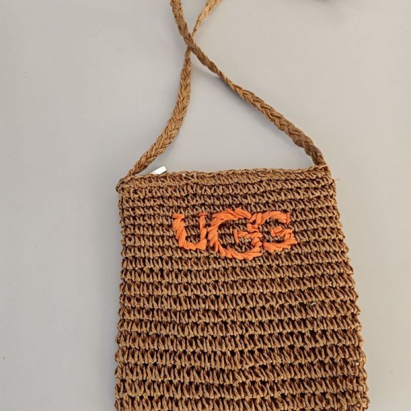 アグ UGG ハイブランド編みバッグ ショルダー ポーチ ミニバッグ 手編み レディース メッシュ バッグ カゴ スマホ 巾着 ミニ 旅行 ビーチ かわいい