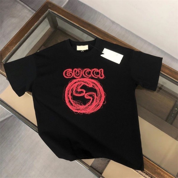 Gucci グッチブランドtシャツオーバーサイズ夏tシャツブランドかわいいハイブランド半袖tシャツ男女兼用ブランドtシャツ高品質 S - 3XL
