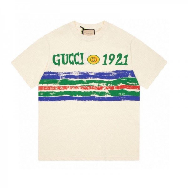 Gucci グッチブランドtシャツカットソー コピーブランドtシャツ上着カジュアルハイブランド半袖tシャツ男女兼用20代 30代40代tシャツ 激安パロディS - 5XL