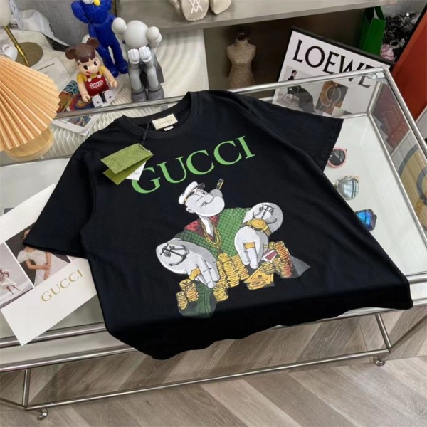 Gucci グッチブランドtシャツカットソー コピーブランドtシャツ高品質大人の上質Tシャツtシャツ ユニセック ブランドS - 5XL