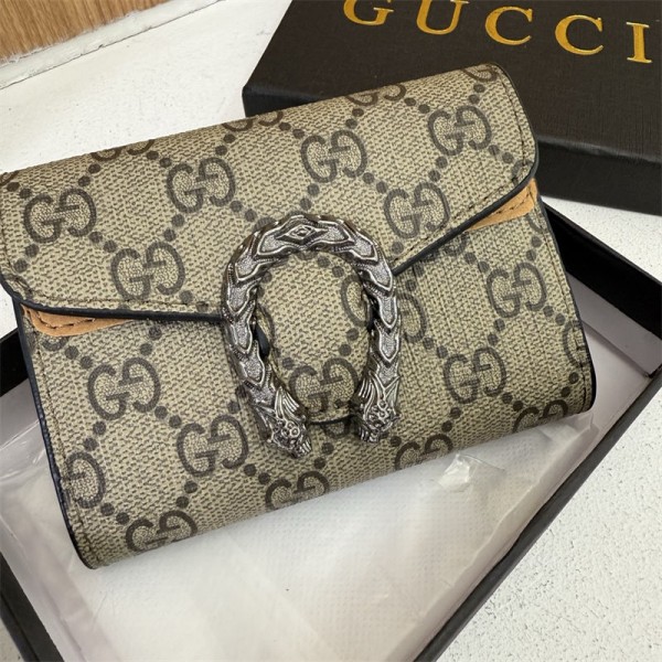 Gucci グッチブランドミニ財布 レディース 三つ折り PU革 コンパクト 小さめ 小銭入れ BOX型 スリム カード収納 小さい財布 メンズ おしゃれ かわいい ボックス型 キャッシュレス ミニサイフ ミニウォレット お札 スキミング防止 レザー 可愛い プレゼント 