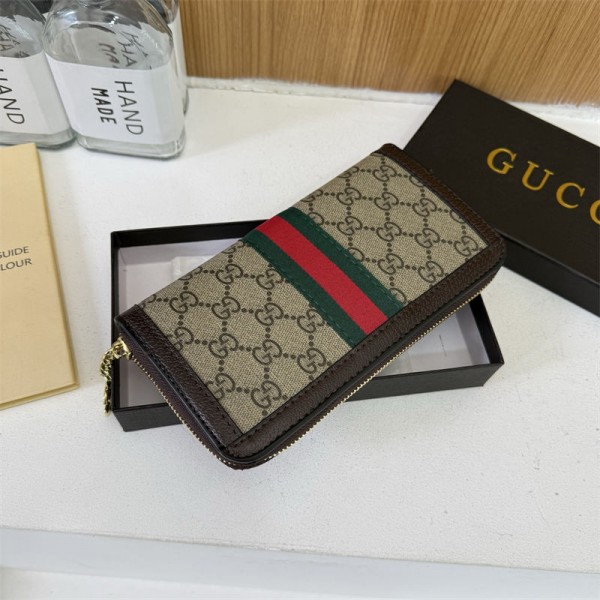 Gucci グッチハイブランド長財布 PU革 人気 ブランド ウォレット 高品質 大容量 ファスナー開閉 防犯 暗格カード入れ 小銭入れ 紳士用 ビジネス おしゃれ レディース