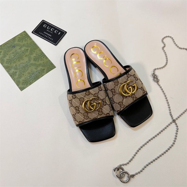 Gucci グッチブランドサンダル ビーチスリッパ ミュール ビーチサンダル ノーヒール レディース 靴 おしゃれ 痛くない 歩きやすい 人気 滑り止め 225¬265cm