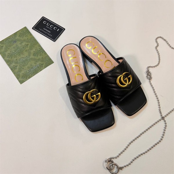 Gucci グッチブランドサンダル ビーチスリッパ ミュール ビーチサンダル ノーヒール レディース 靴 おしゃれ 痛くない 歩きやすい 人気 滑り止め 225¬265cm